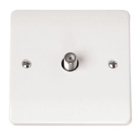 CMA156  Mode White Satellite Outlet Plate